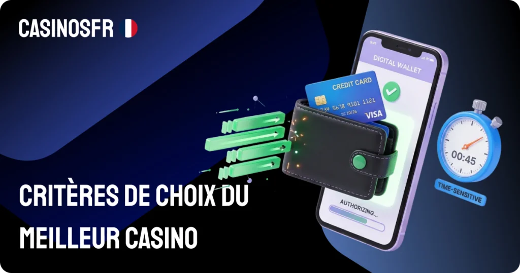 Critères pour choisir le meilleur casino à retrait instantané